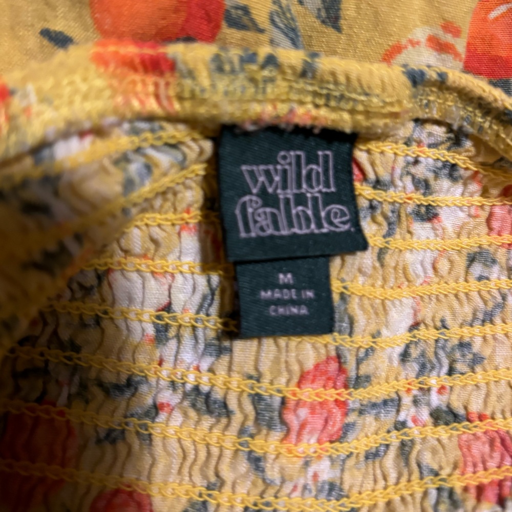 Yellow Romper With Orange Pattern - image 3